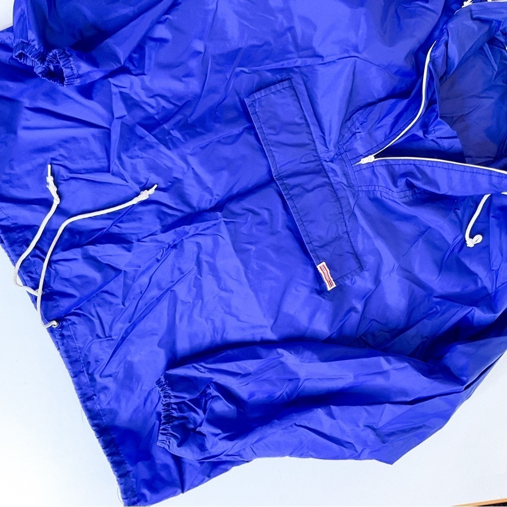 VINTAGE Free Spirit Cobalt Blue Wind Breaker - Retro Style - with Pockets - Picture 10 of 15
